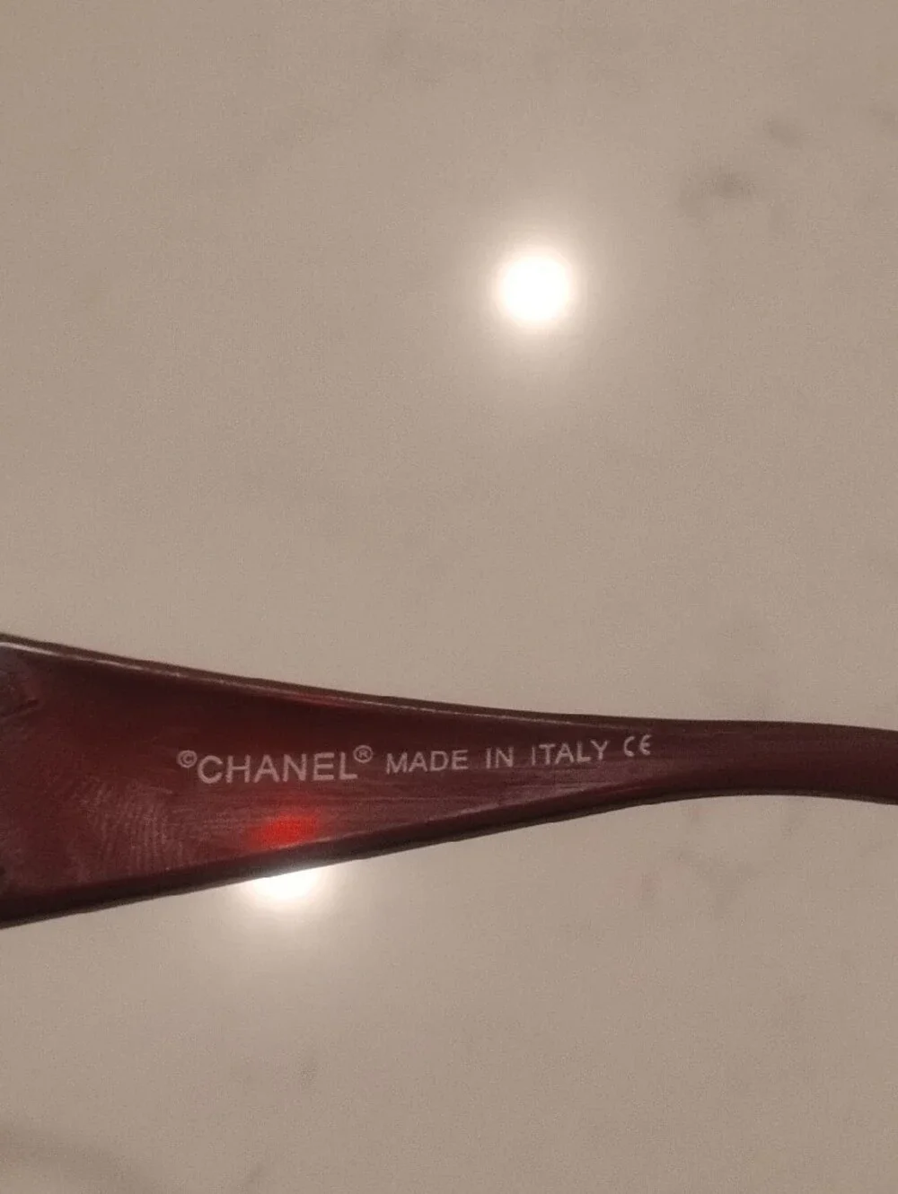CHANEL Brown Gradient Shield Sunglasses with Silver CC Accents